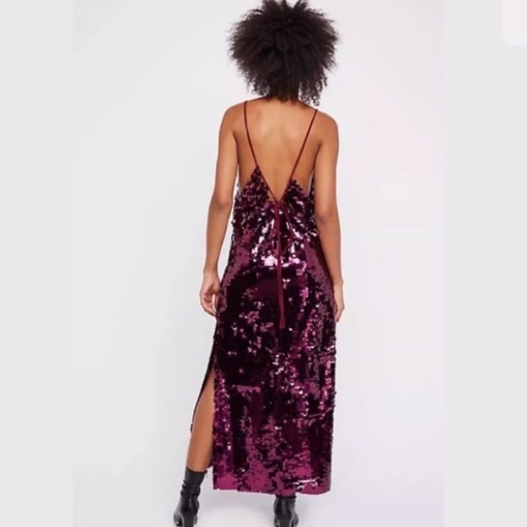 Free People Paillette Sequin Slip Dress - Picture 3 of 8